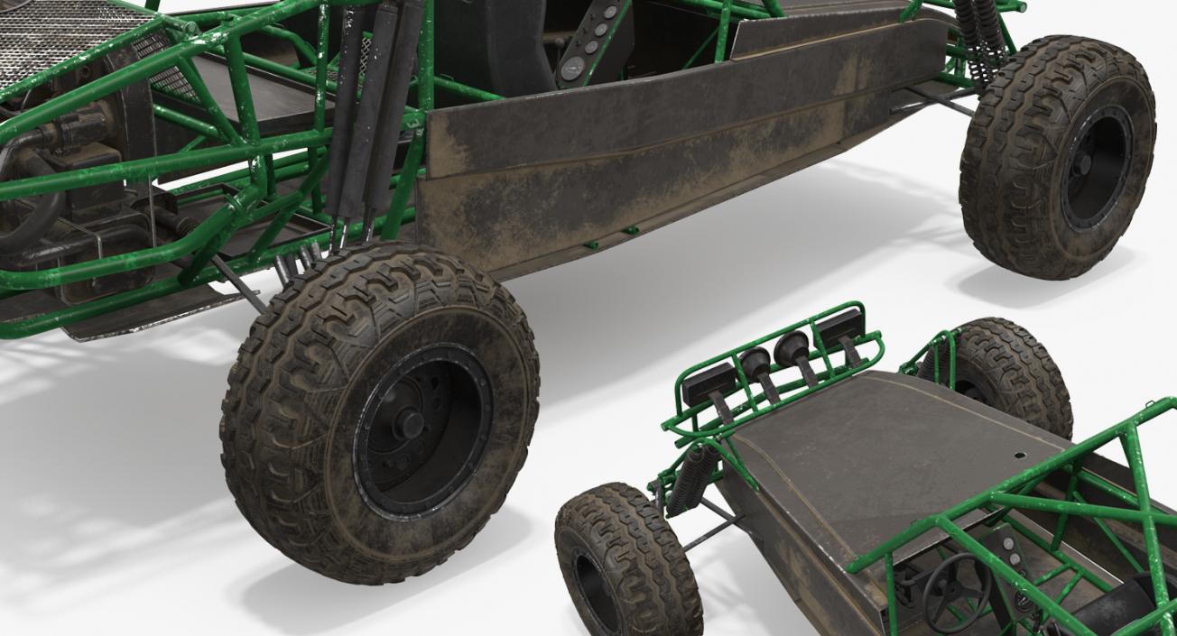 Dune Buggy Rigged 3D