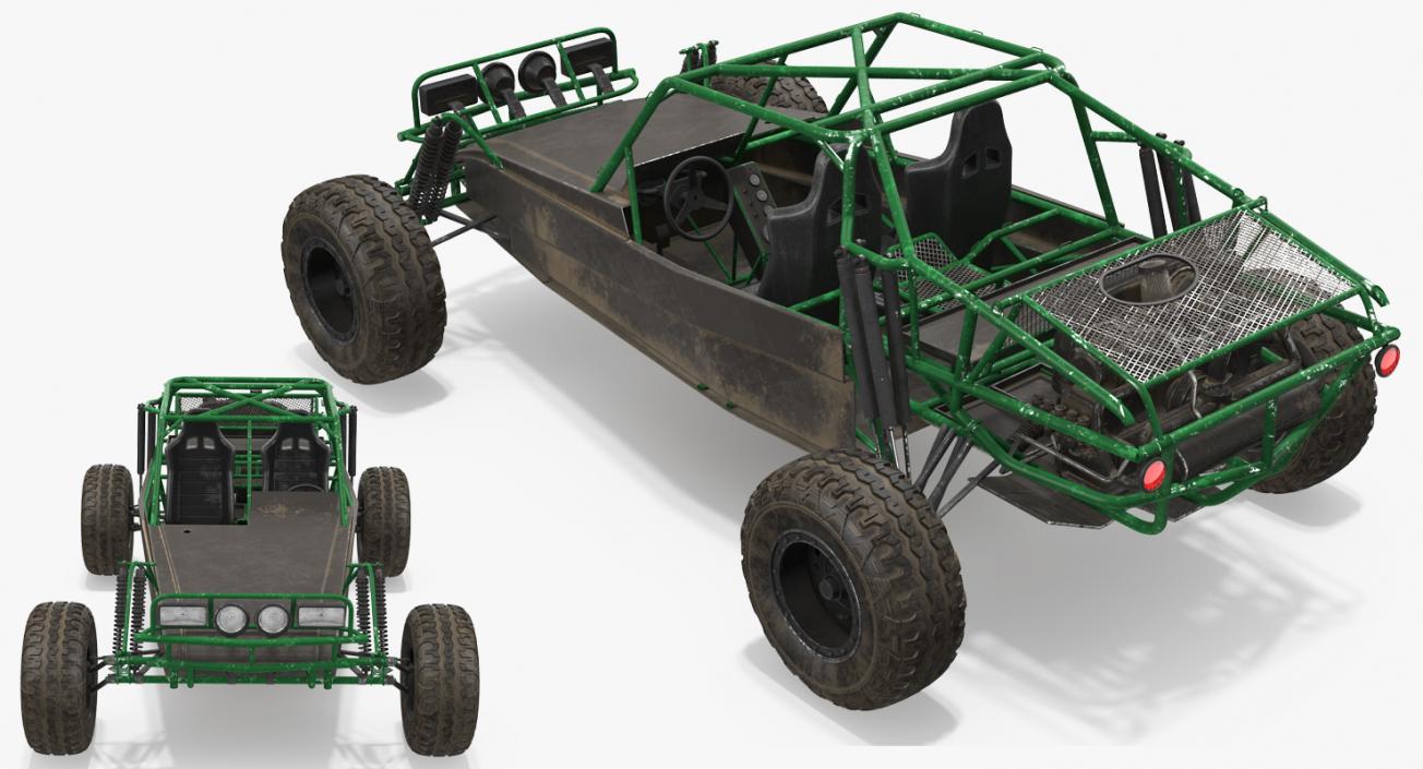 Dune Buggy Rigged 3D