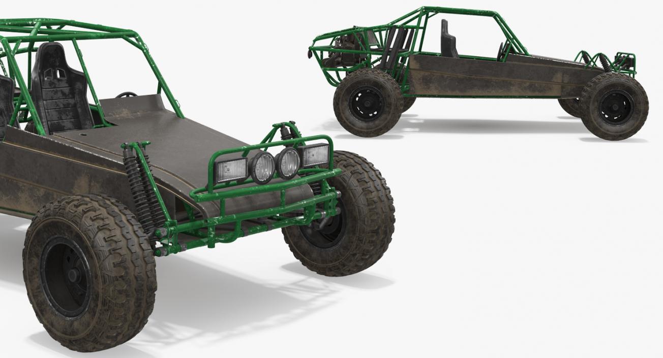 Dune Buggy Rigged 3D