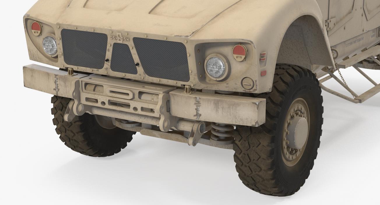 3D Oshkosh M-ATV Mine Resistant Ambush Protected Vehicle model