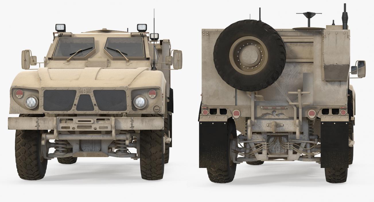 3D Oshkosh M-ATV Mine Resistant Ambush Protected Vehicle model