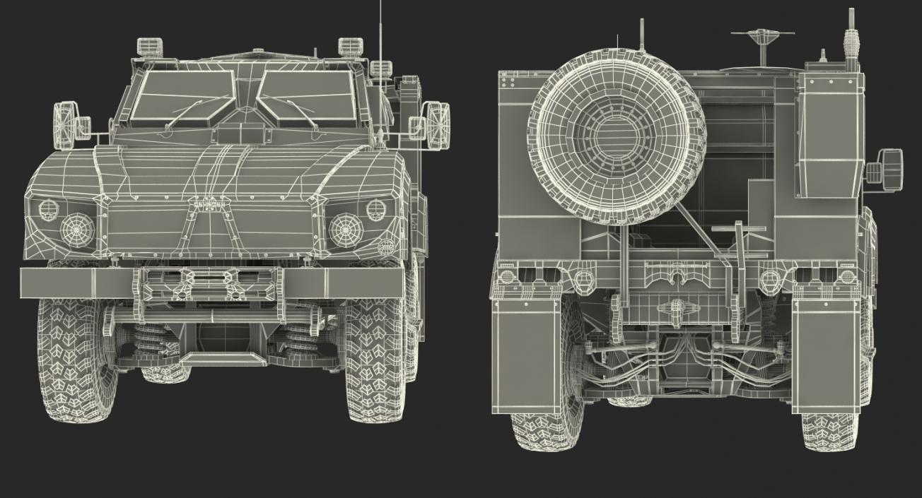 3D Oshkosh M-ATV Mine Resistant Ambush Protected Vehicle model