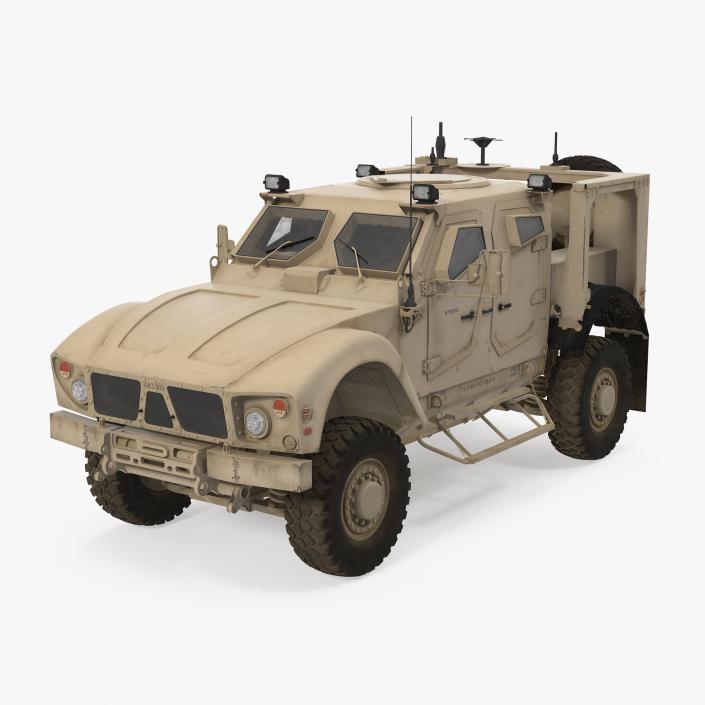 3D Oshkosh M-ATV Mine Resistant Ambush Protected Vehicle model