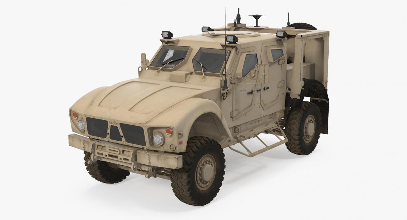 3D Oshkosh M-ATV Mine Resistant Ambush Protected Vehicle model