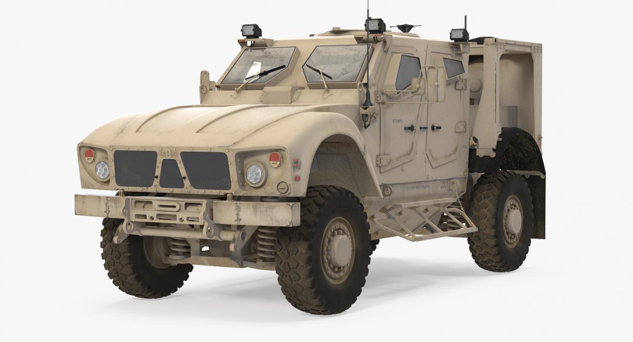 3D Oshkosh M-ATV Mine Resistant Ambush Protected Vehicle model