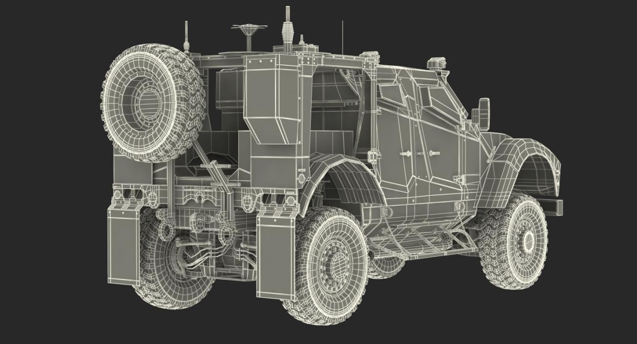 3D Oshkosh M-ATV Mine Resistant Ambush Protected Vehicle model