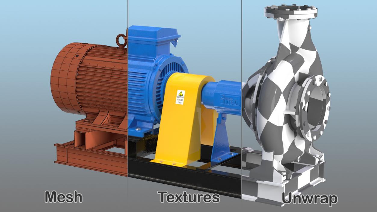 3D Electric Centrifugal Water Pump