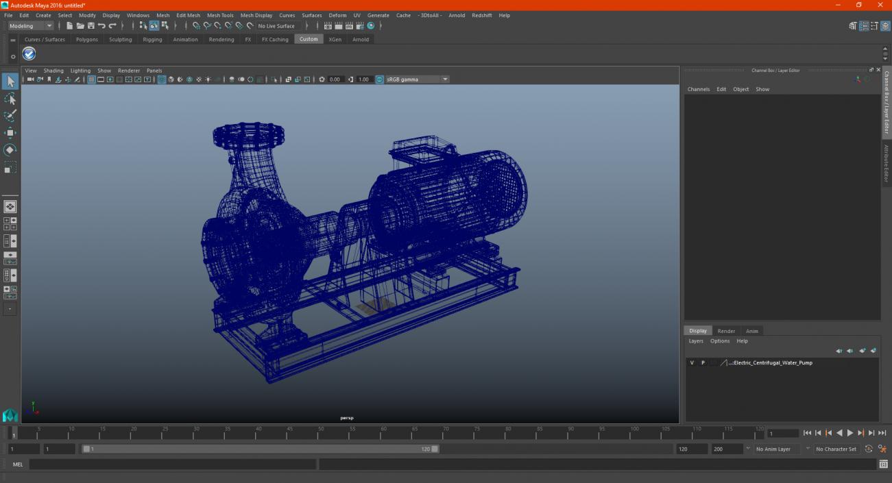 3D Electric Centrifugal Water Pump