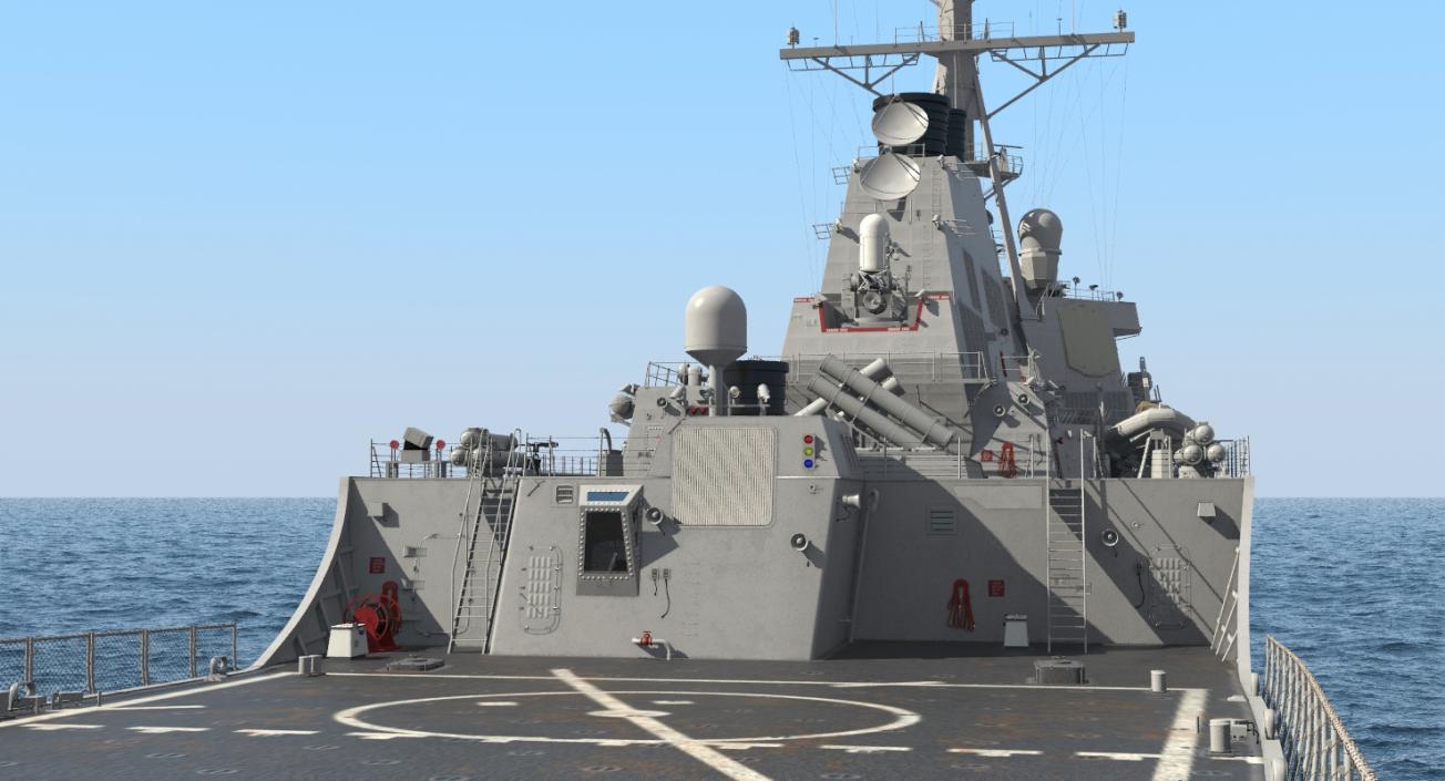 Arleigh Burke Destroyer Donald Cook DDG-75 3D