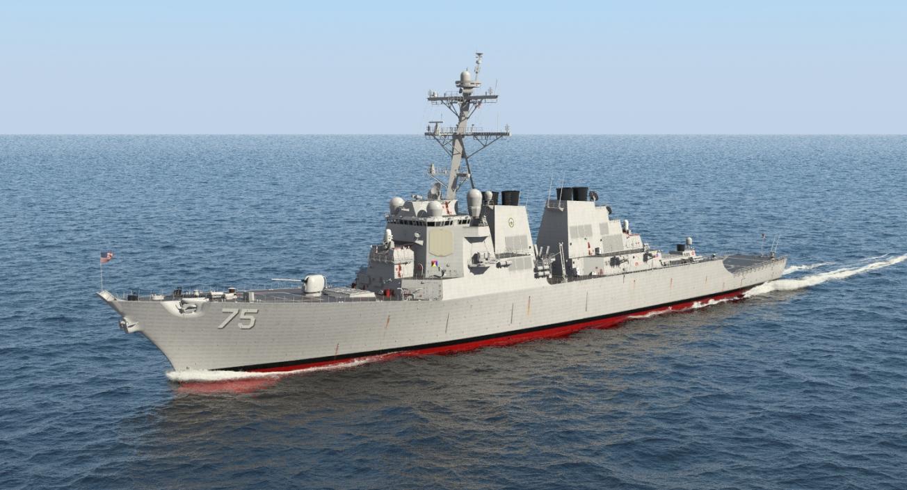 Arleigh Burke Destroyer Donald Cook DDG-75 3D