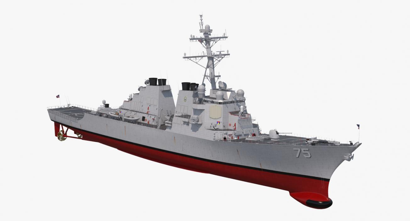 Arleigh Burke Destroyer Donald Cook DDG-75 3D