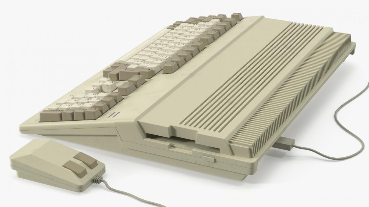 3D Old Home Computer Keyboard