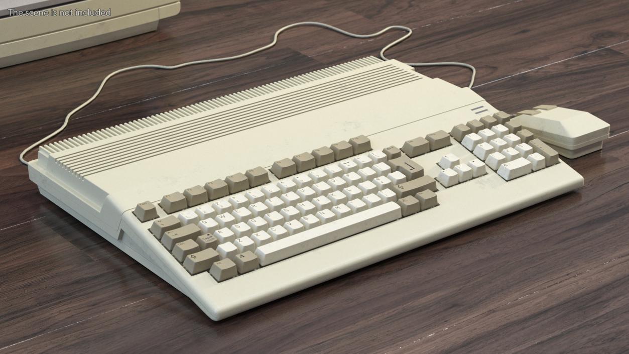 3D Old Home Computer Keyboard