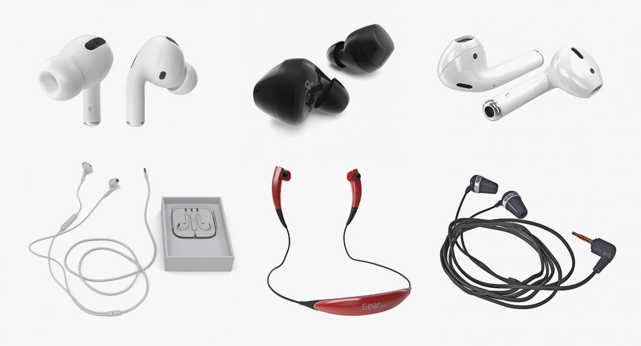 3D Headphones Collection 3 model