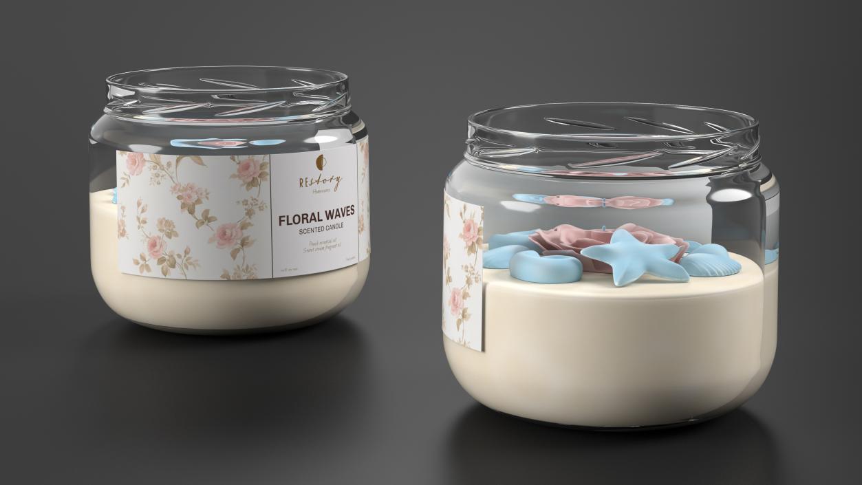 3D Scented Candles Collection