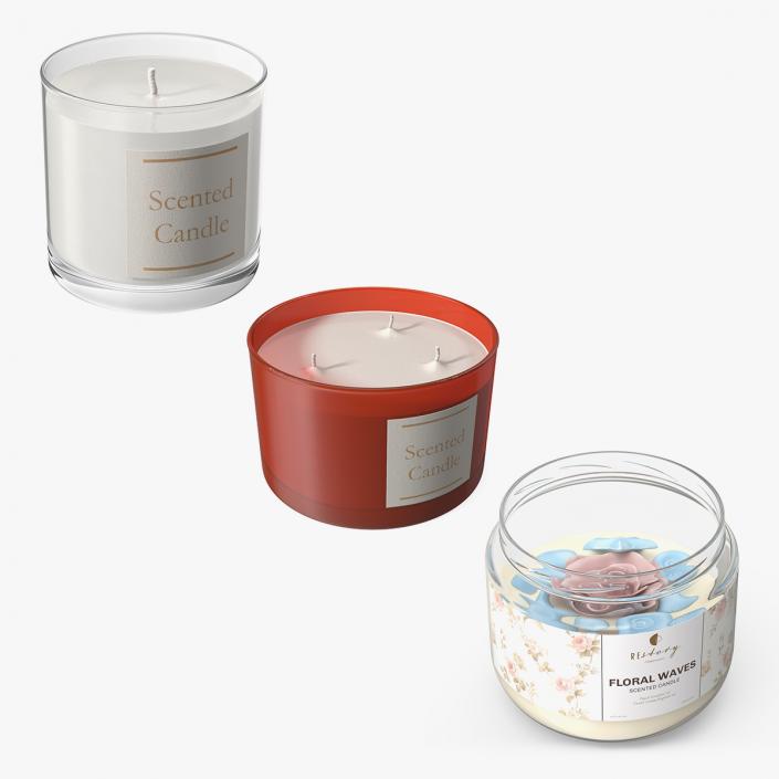 3D Scented Candles Collection