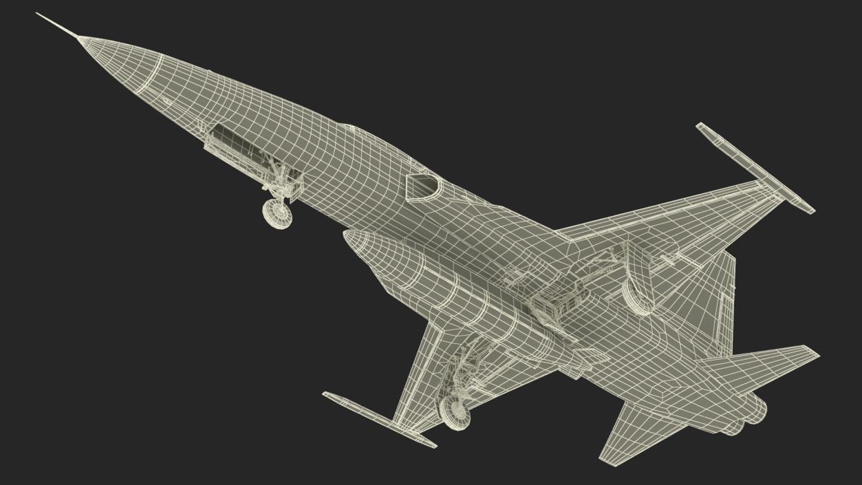 Sand Camouflaged Military Fighter Jet 3D