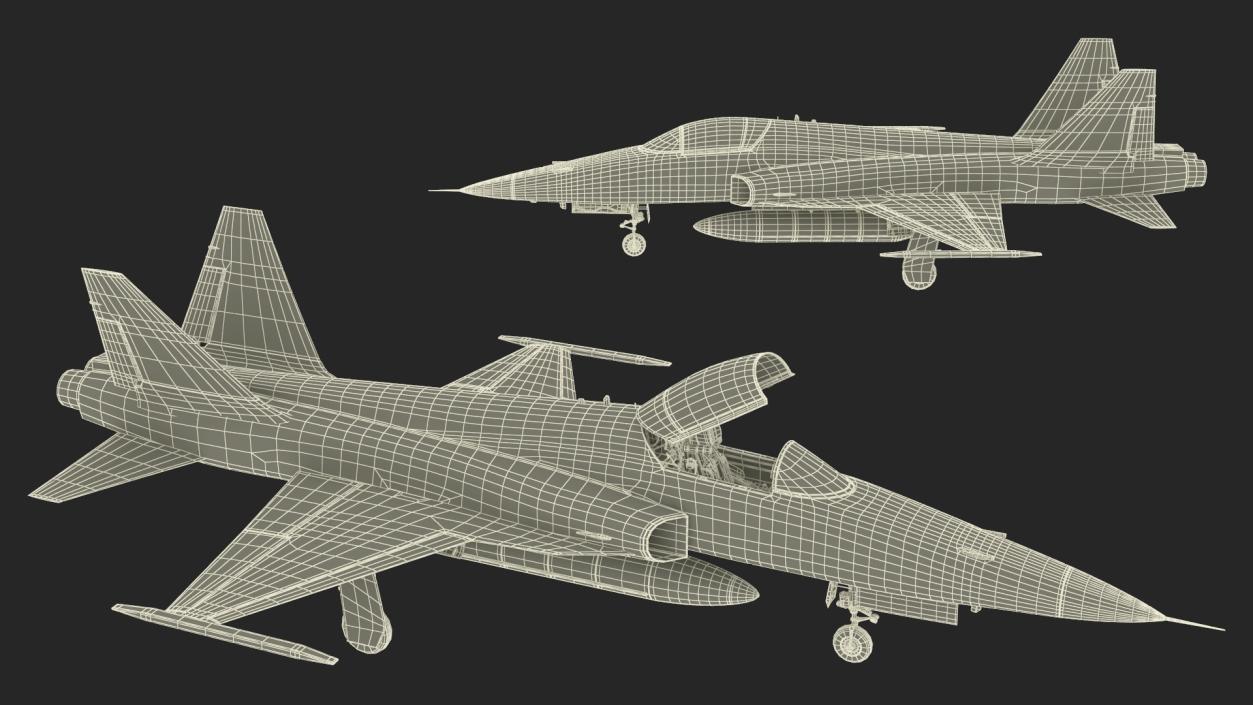 Sand Camouflaged Military Fighter Jet 3D