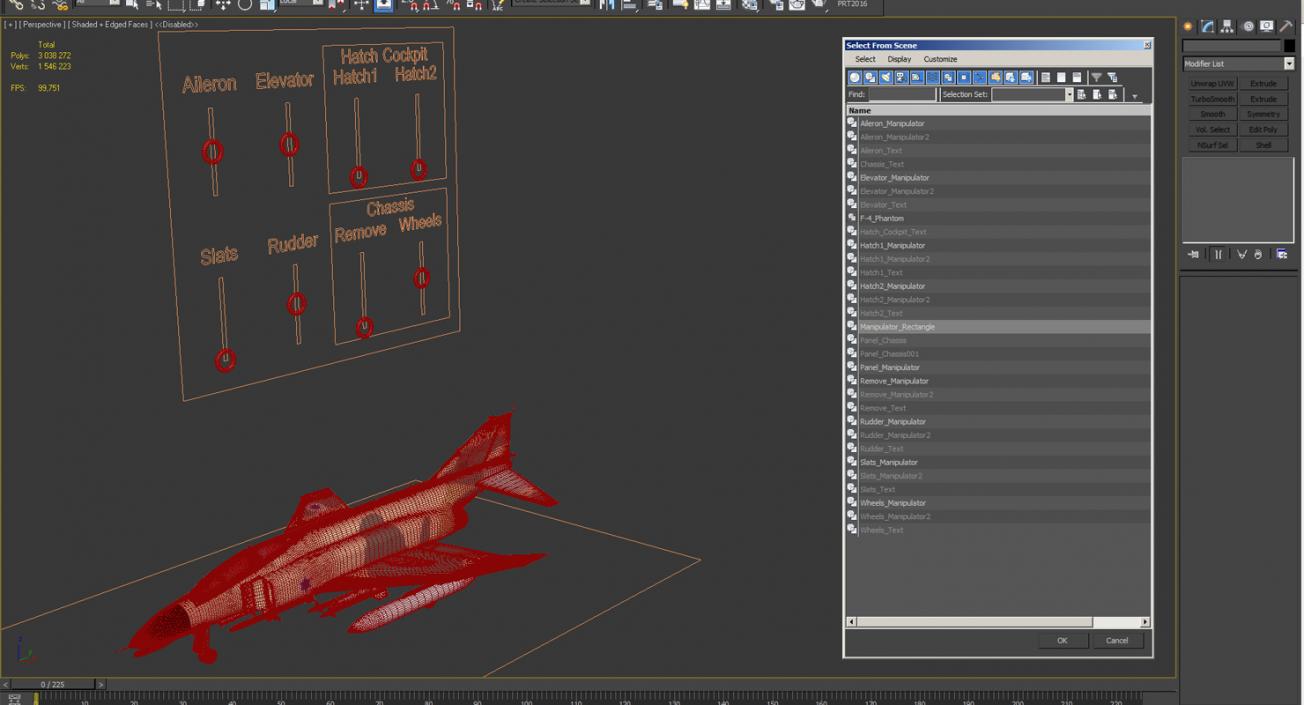 F-4E Kurnass Israeli Air Force Rigged 3D