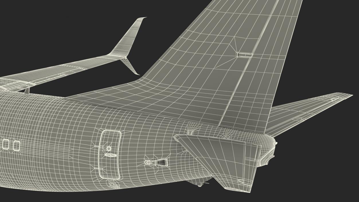 3D Airplane Evacuating People Rigged model