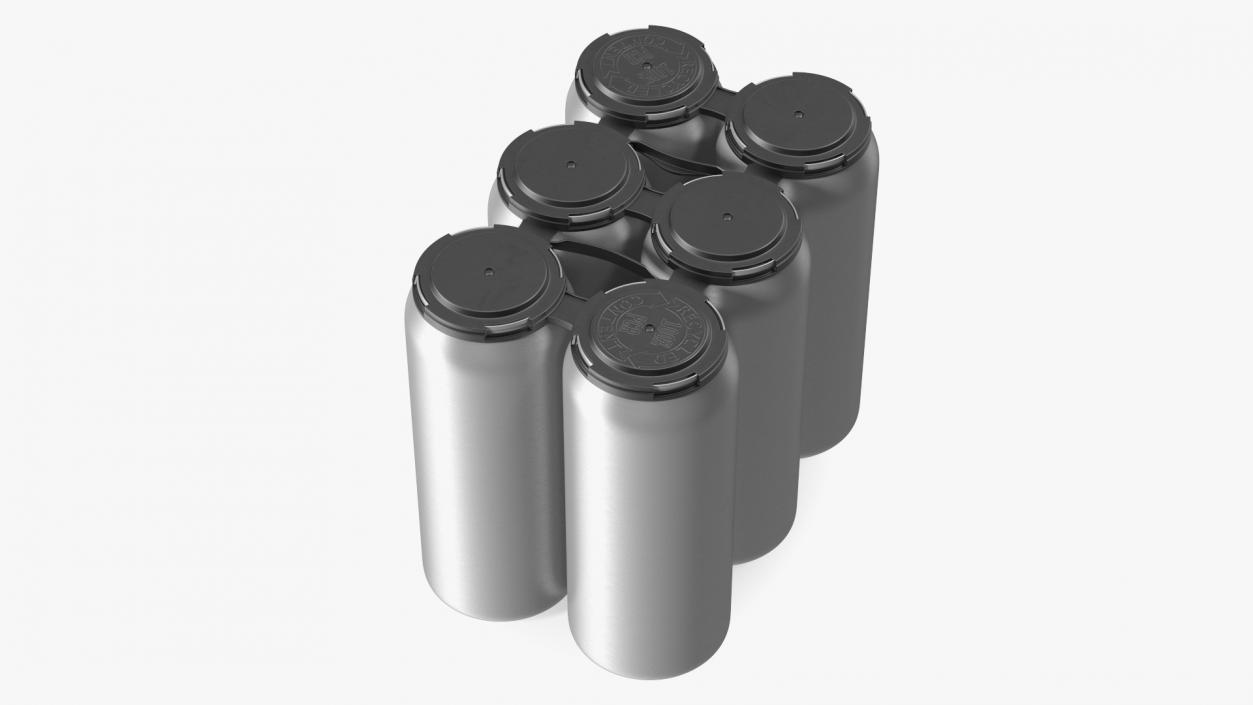 3D Plastic HDPE 6 Pack Beer Can Carrier