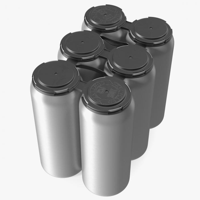 3D Plastic HDPE 6 Pack Beer Can Carrier