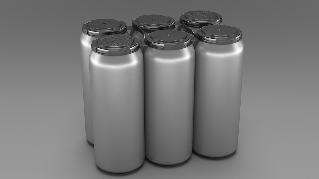 3D Plastic HDPE 6 Pack Beer Can Carrier