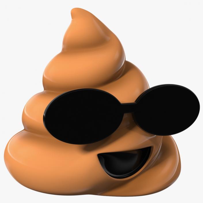 Sunglasses Poop Emoji Smile 3D