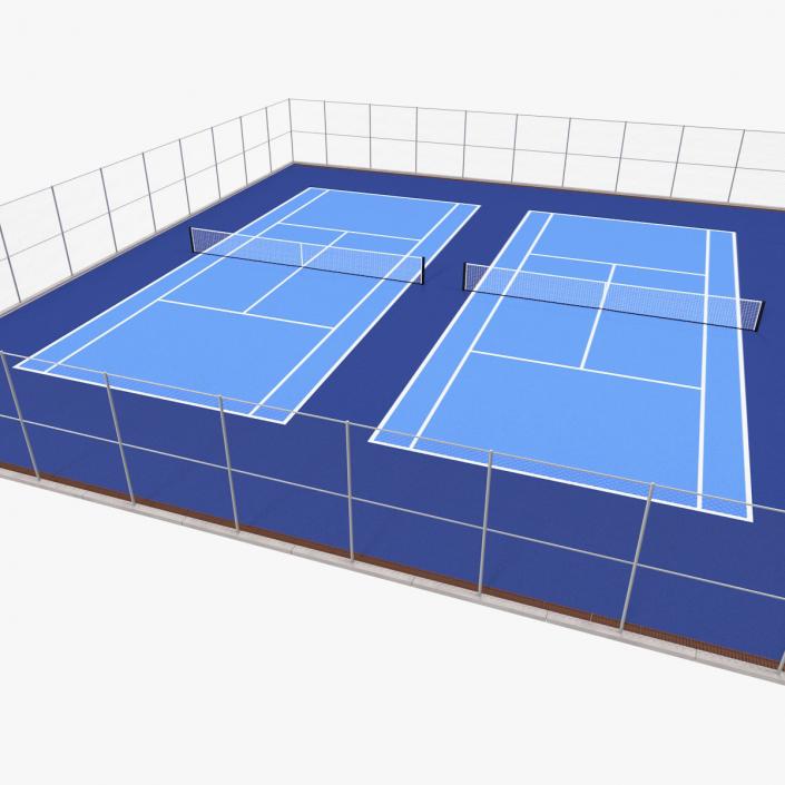 3D model Outdoor Tennis Court