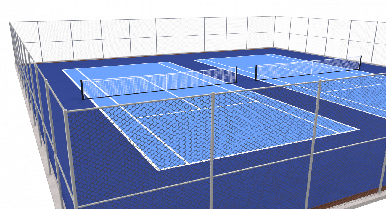 3D model Outdoor Tennis Court