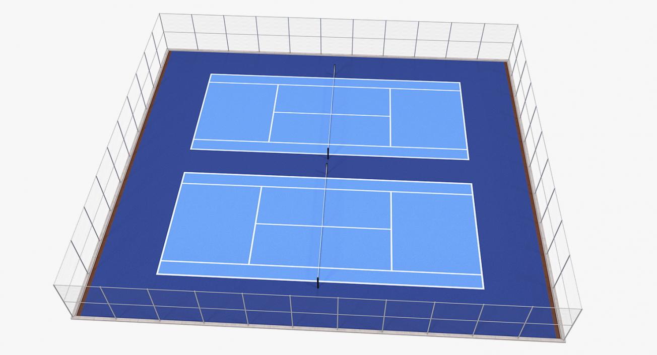 3D model Outdoor Tennis Court