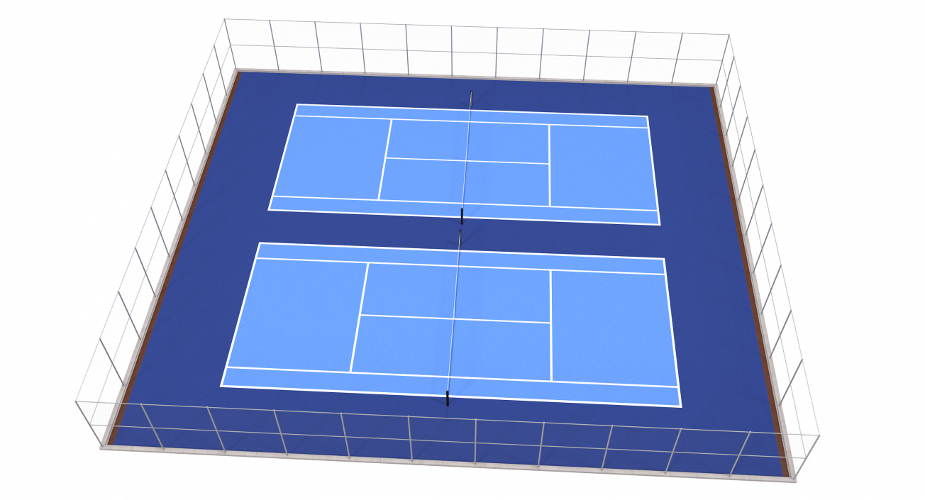 3D model Outdoor Tennis Court