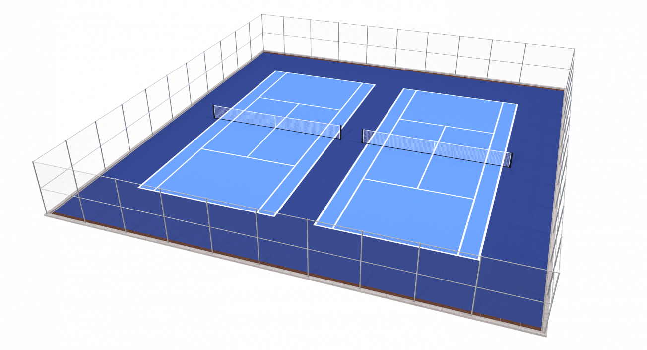 3D model Outdoor Tennis Court