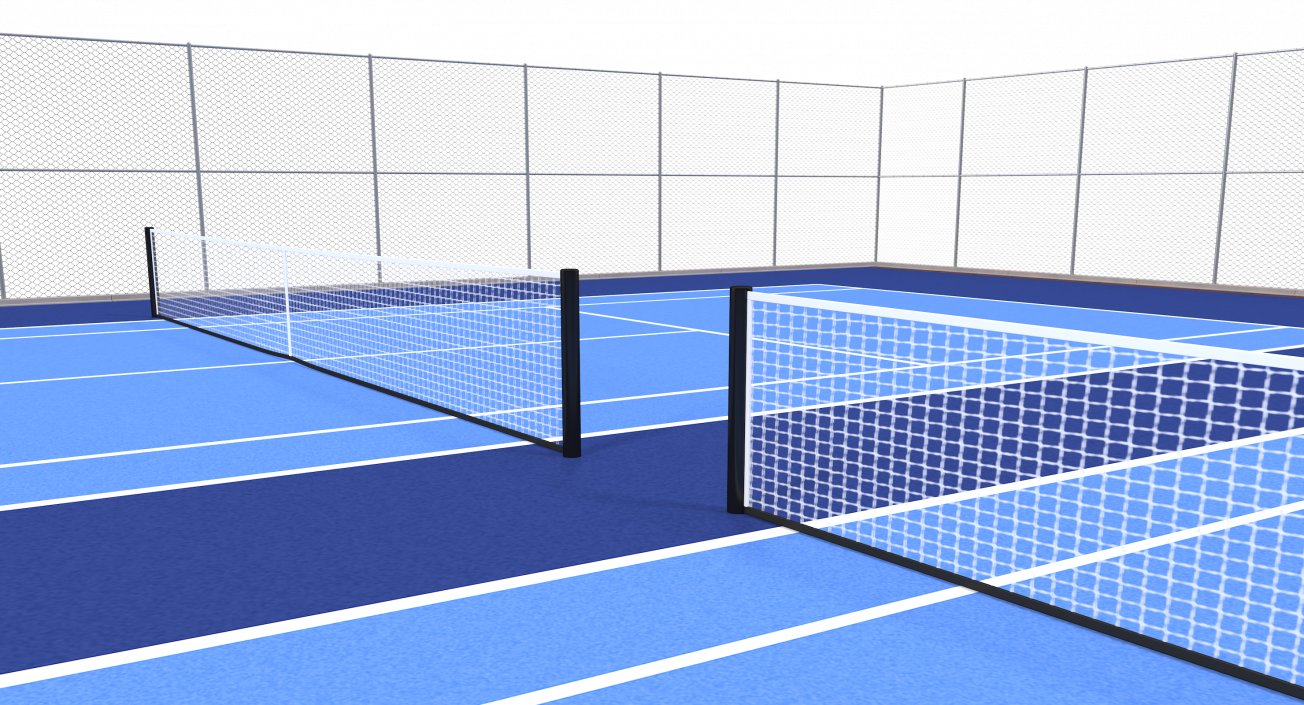 3D model Outdoor Tennis Court