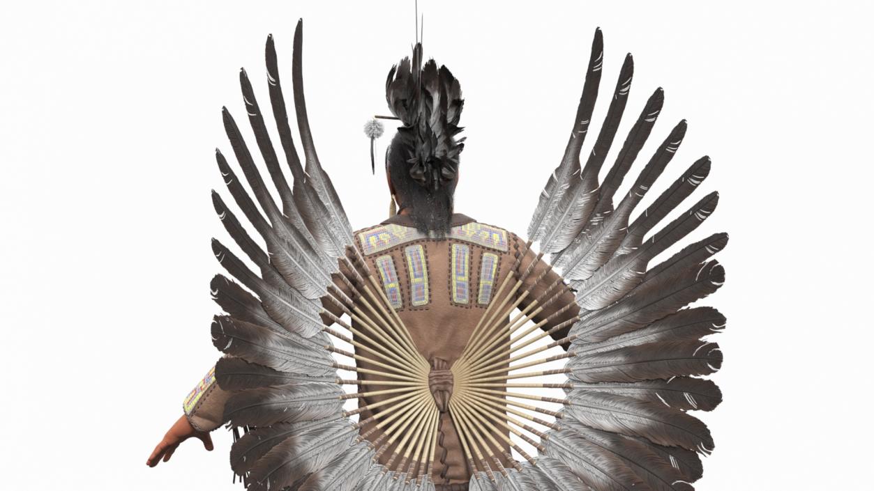 American Indian A-Pose 3D