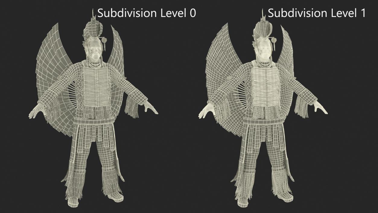 American Indian A-Pose 3D