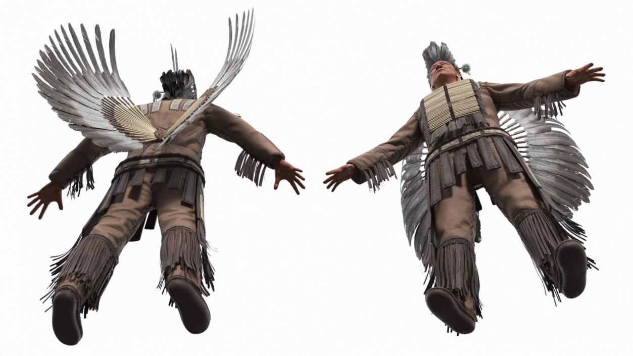 American Indian A-Pose 3D