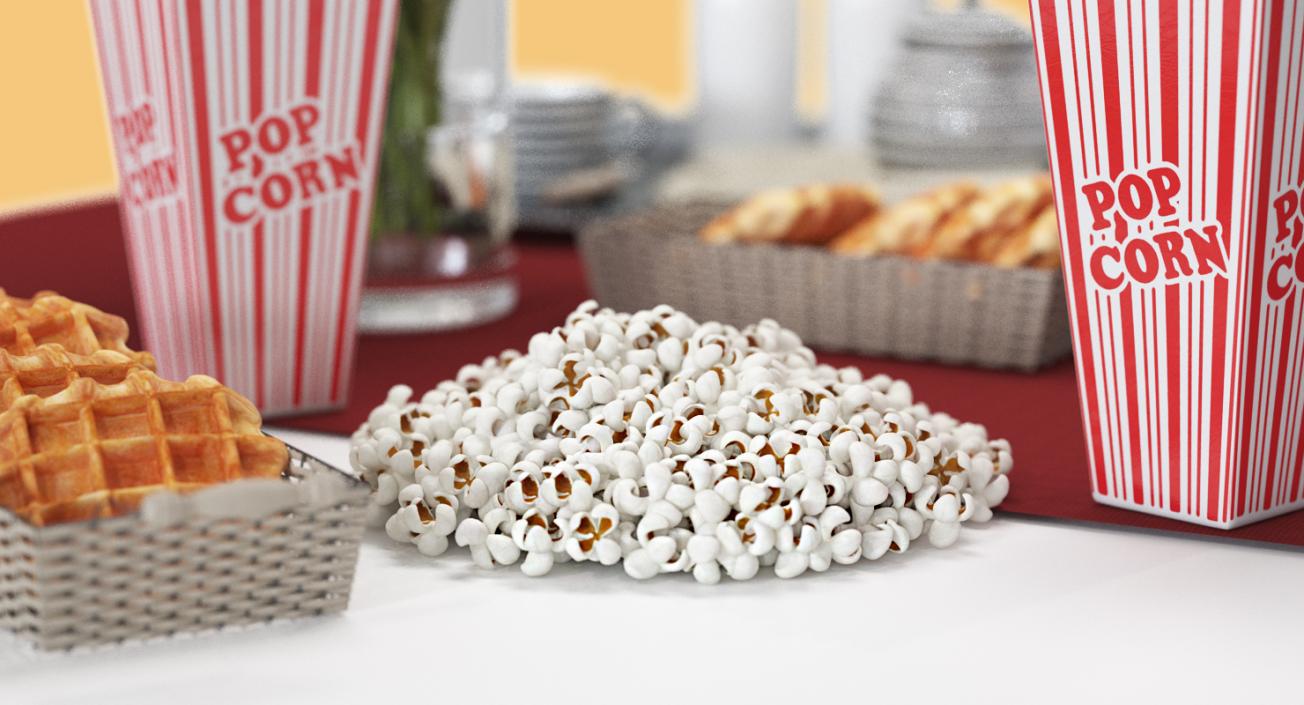 3D model Pile of Popcorn