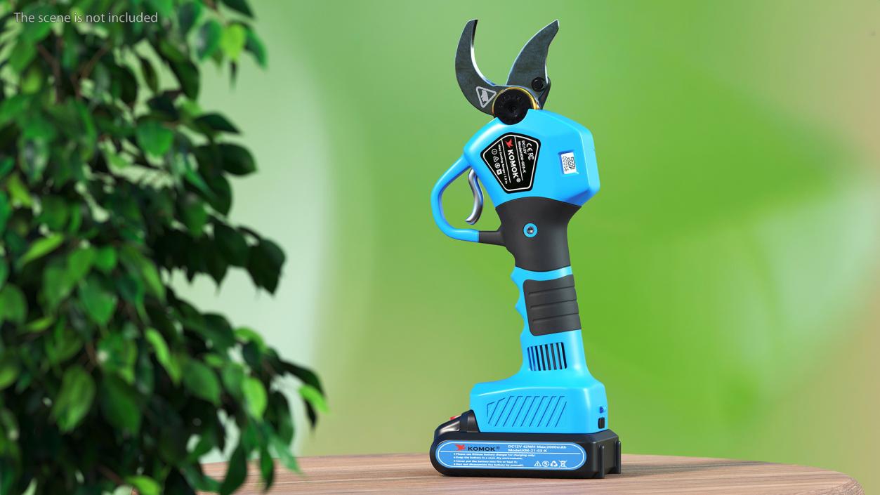 3D Blue Komok Cordless Pruner