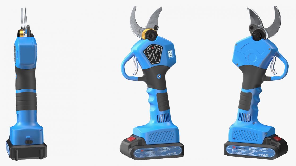 3D Blue Komok Cordless Pruner