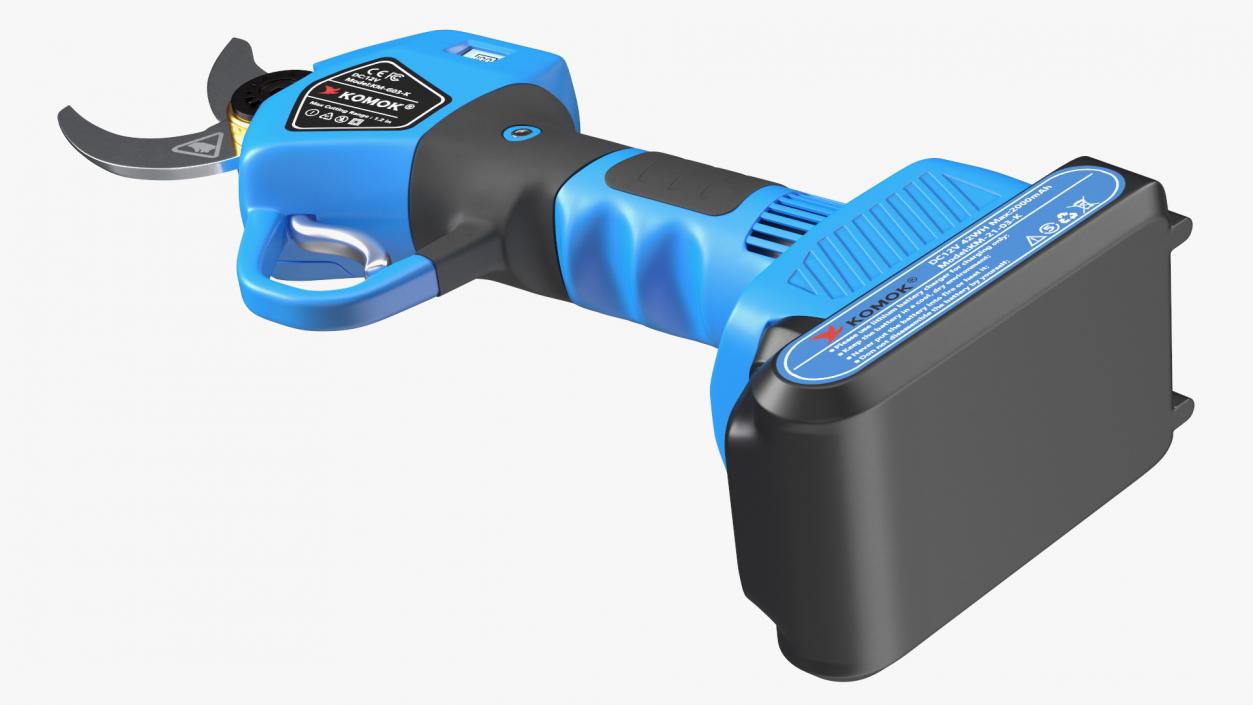 3D Blue Komok Cordless Pruner