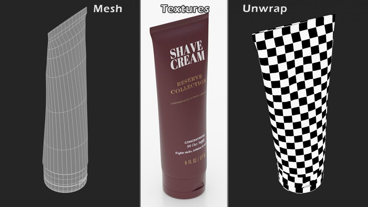 3D Shaving Cream model