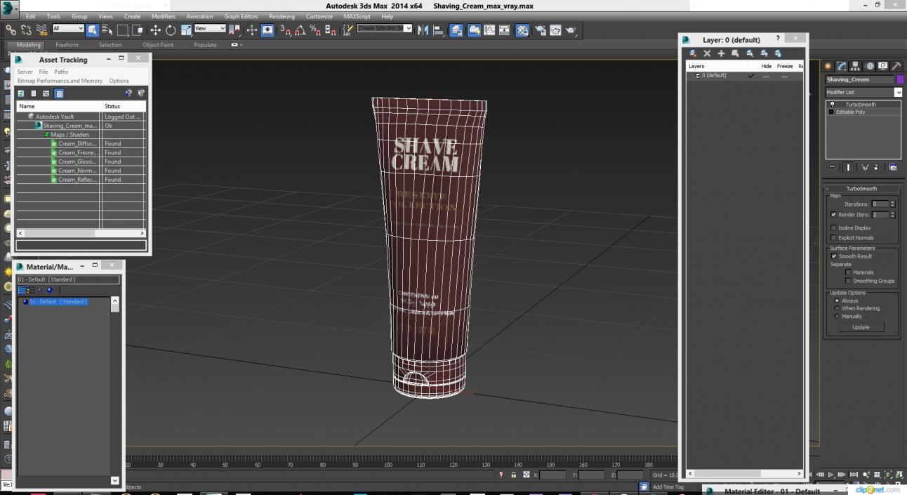 3D Shaving Cream model