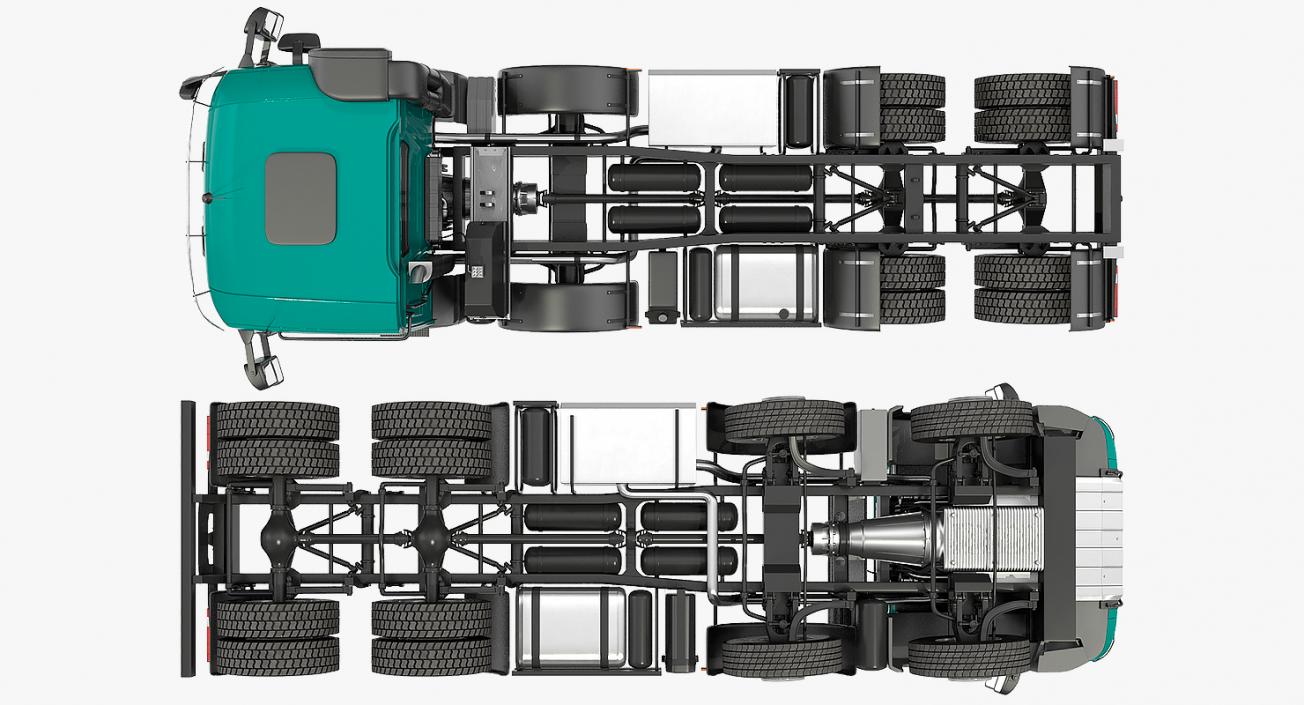 3D model Heavy Utility Truck 8X8 Rigged