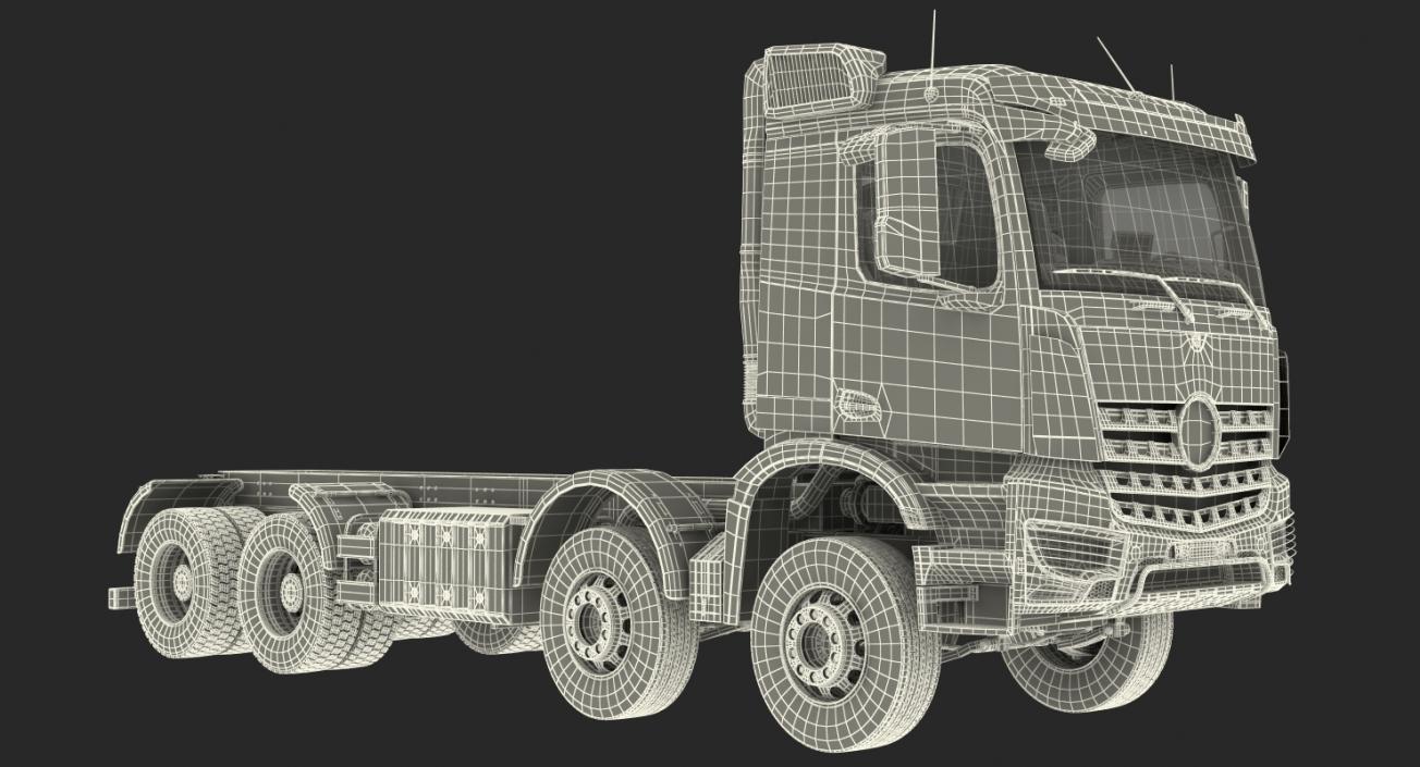 3D model Heavy Utility Truck 8X8 Rigged