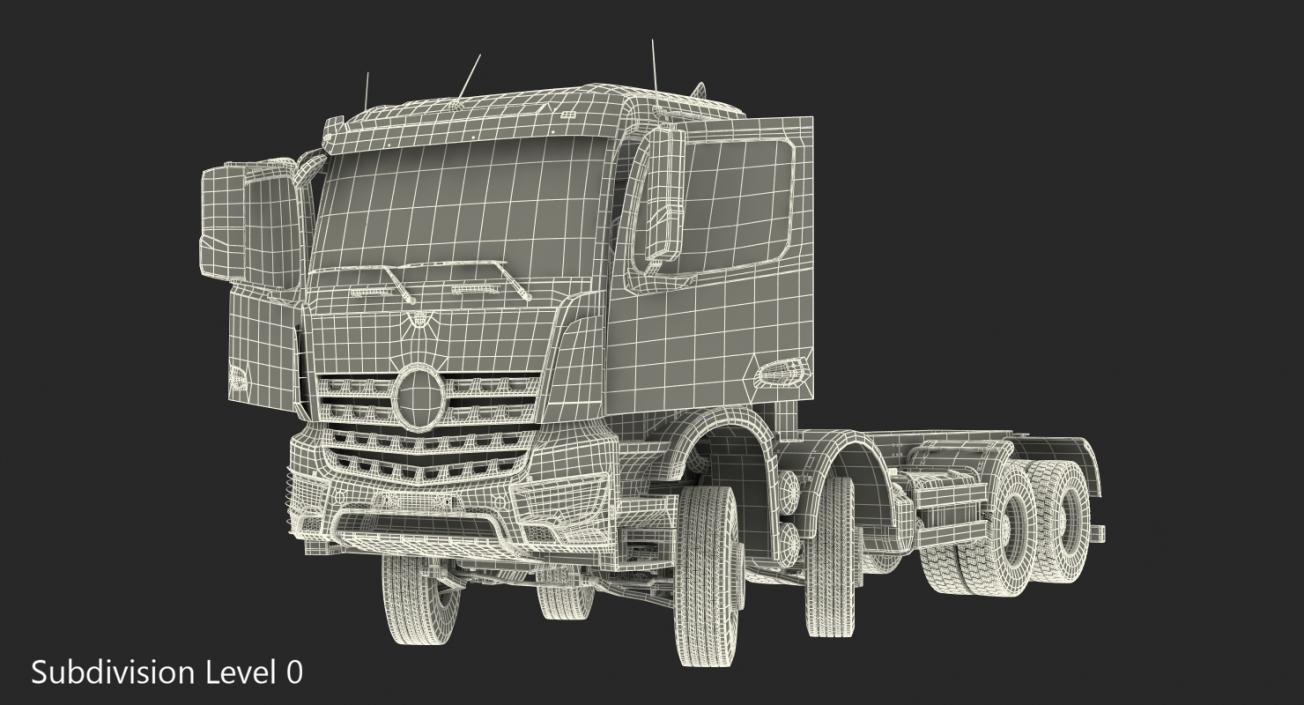 3D model Heavy Utility Truck 8X8 Rigged