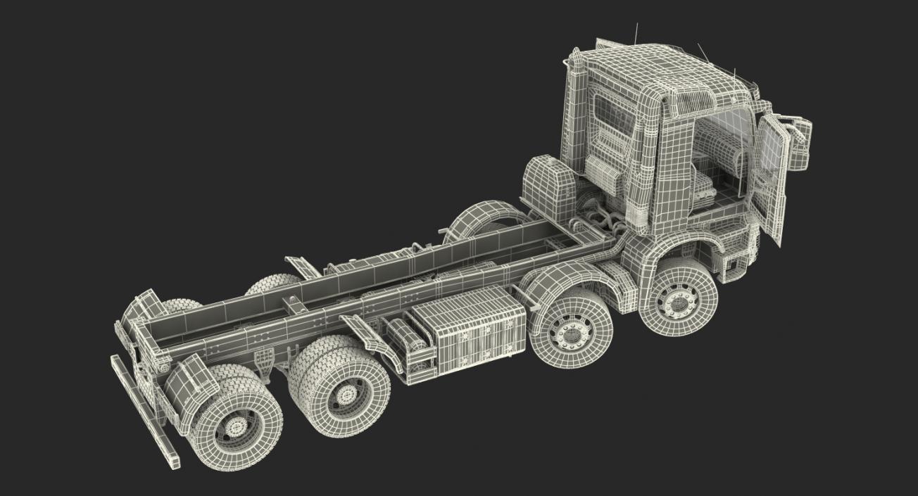 3D model Heavy Utility Truck 8X8 Rigged