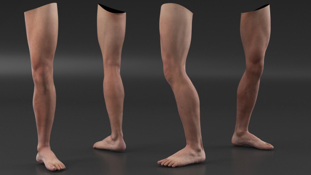 Male Athletic Leg 3D