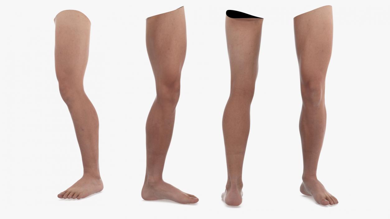 Male Athletic Leg 3D