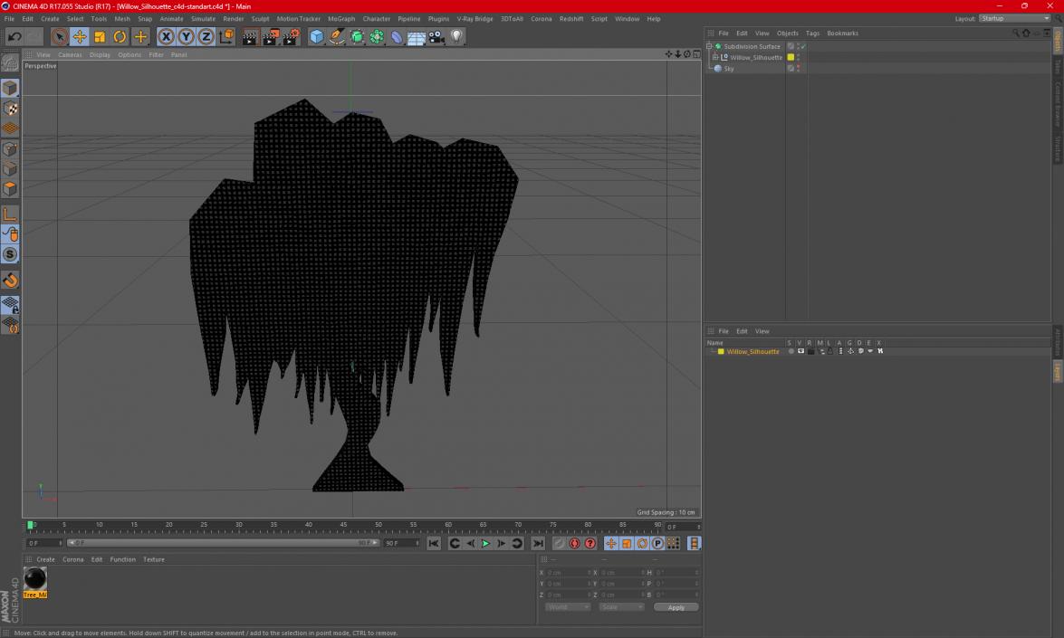 Willow Silhouette 2 3D model